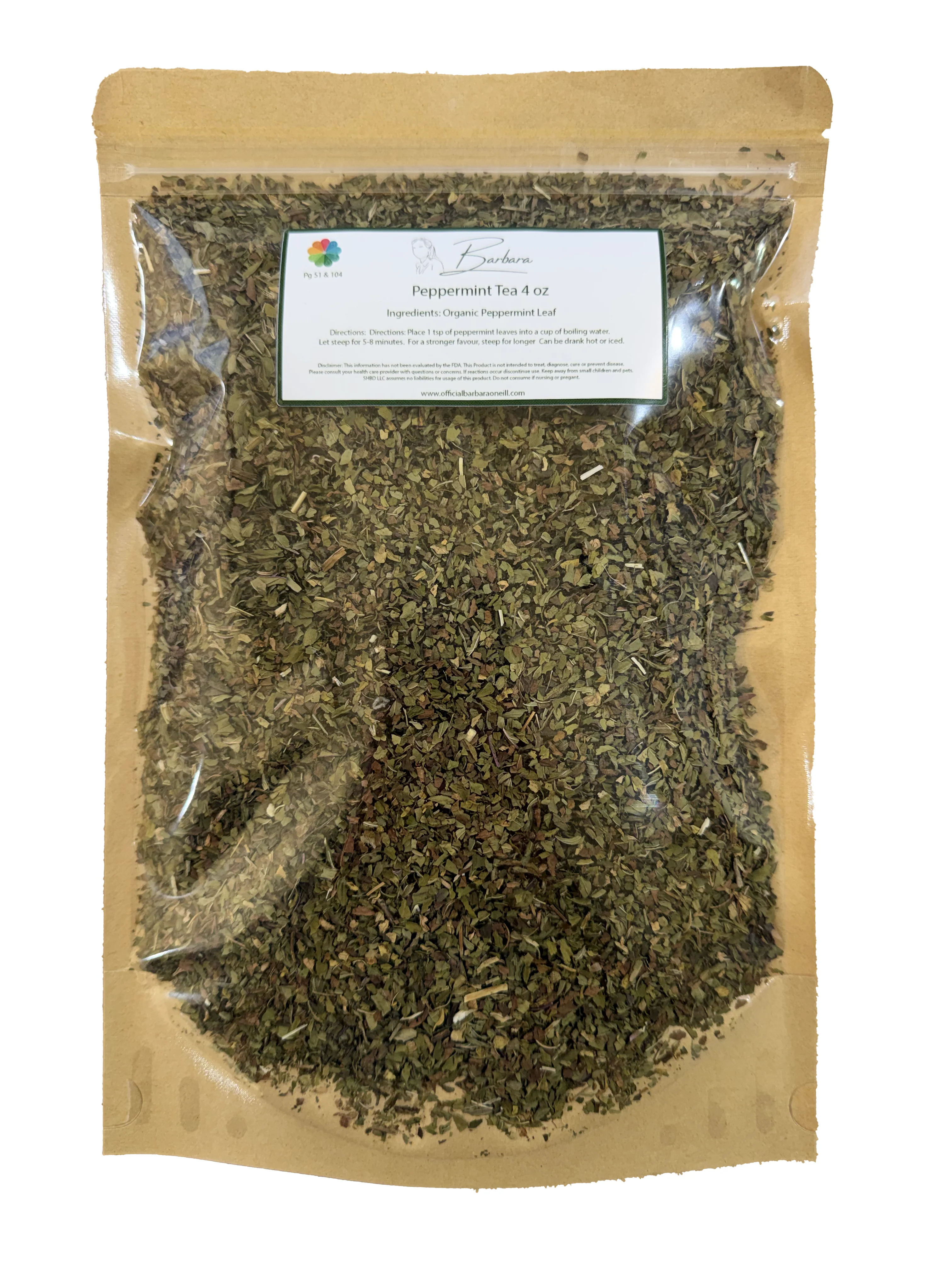 Organic Peppermint Tea - 4oz